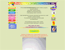 Tablet Screenshot of darmowekolorowanki.pl